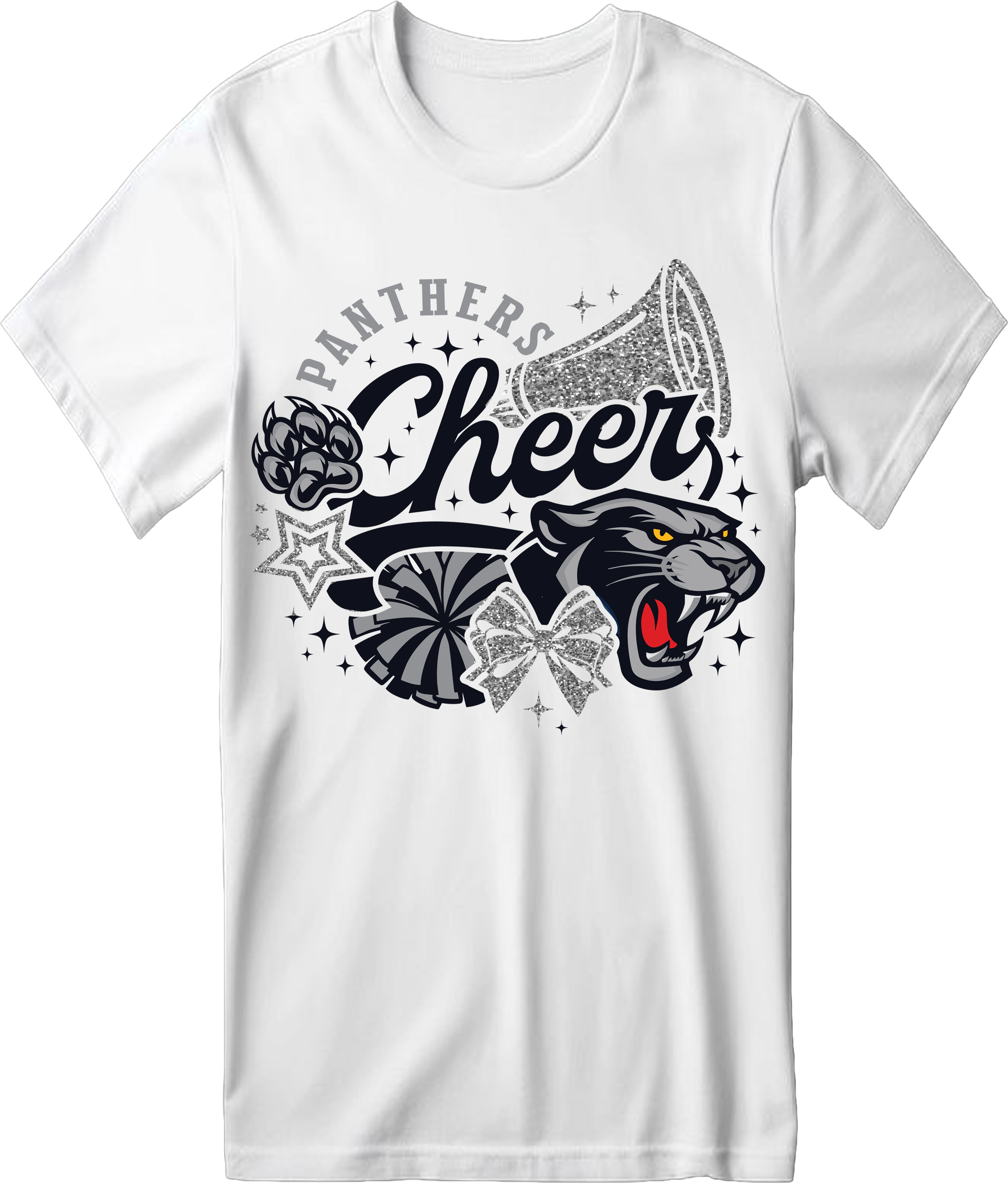 WHITE AND GLITTER CHEER
